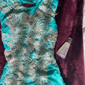 Elegant Turquoise dress